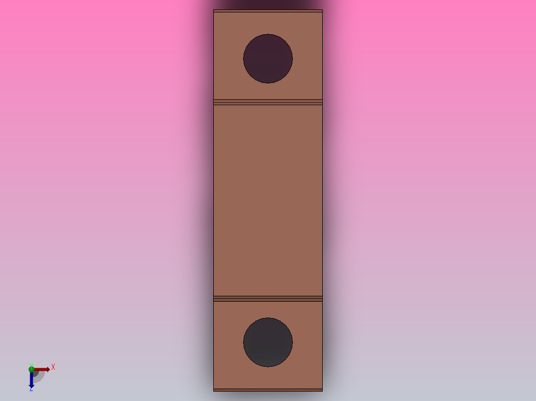 滚珠丝杆支撑座固定座BUN10俯视图