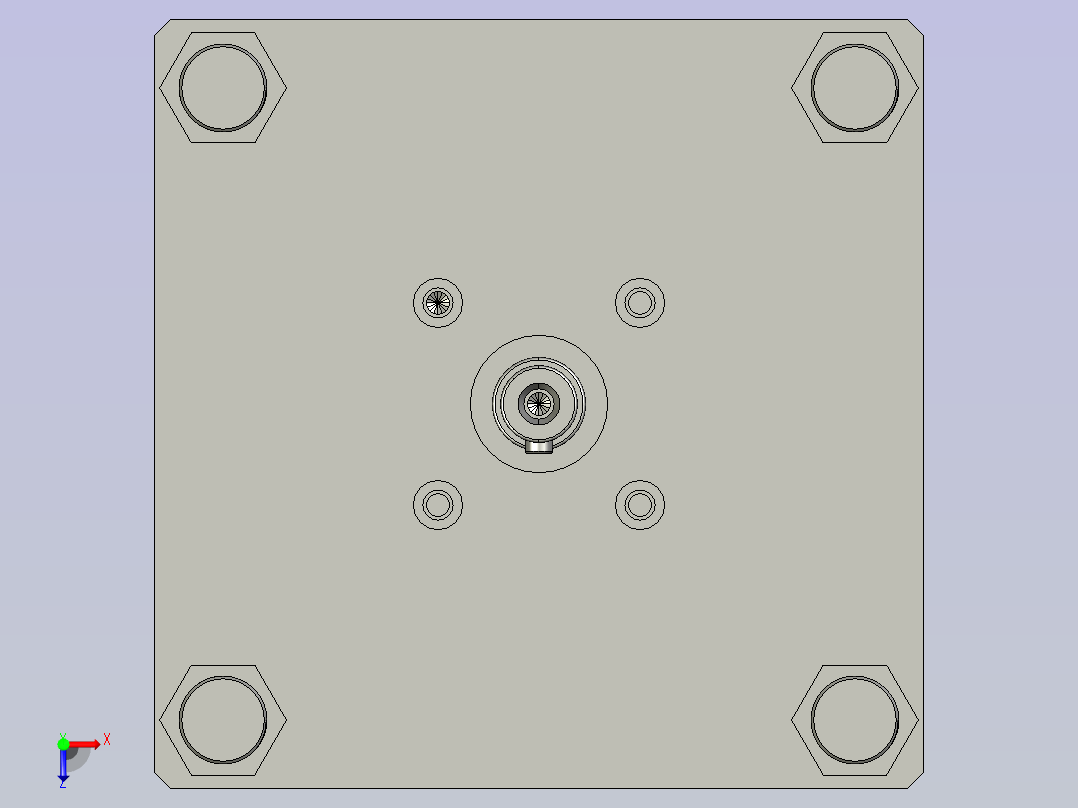 20凸轮电机减速机组装俯视图