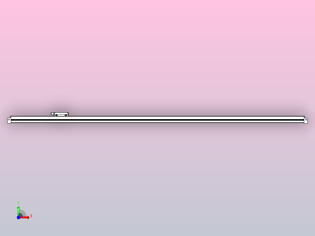 JCXE-L型光栅尺[JCXE-L-1700]前视图