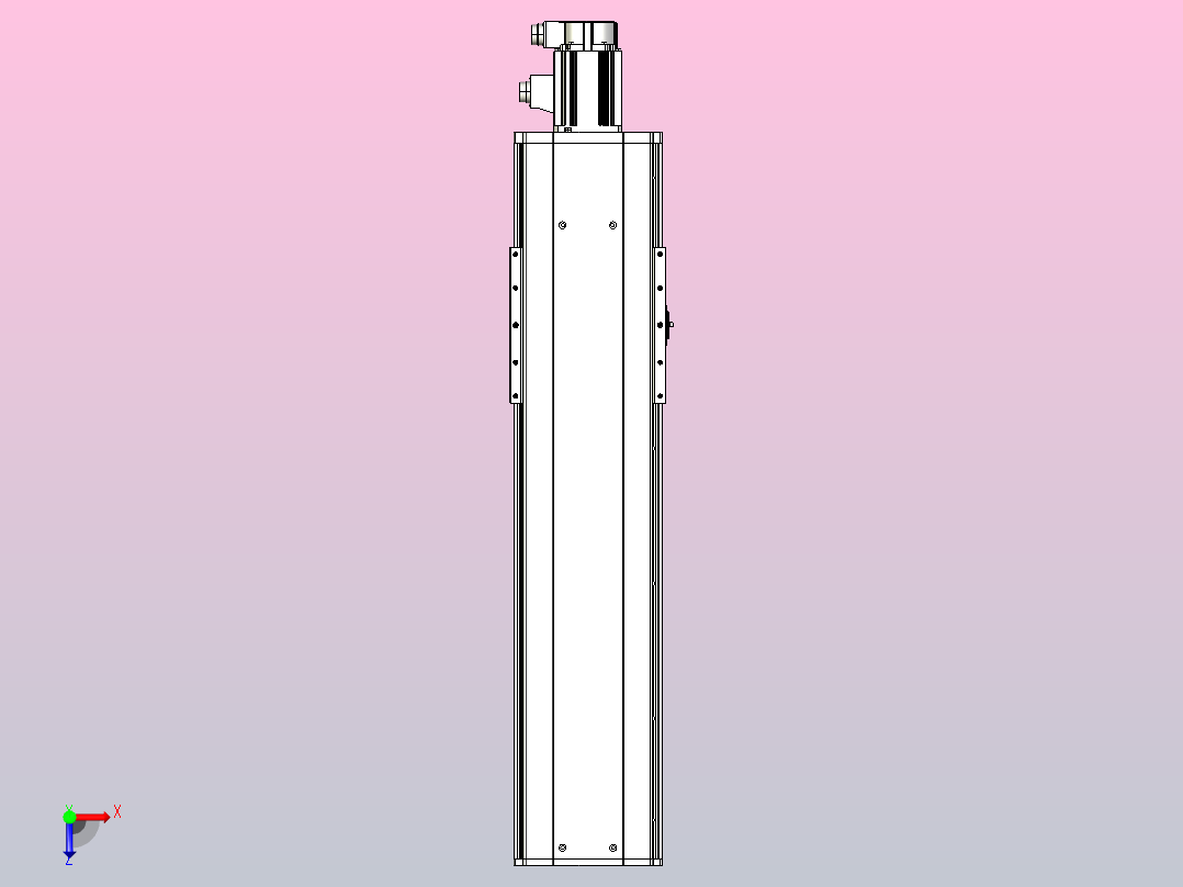 日规模组半封闭丝杆TPA-HNR-220D-3210C-L600-M-C-P1K-N3俯视图