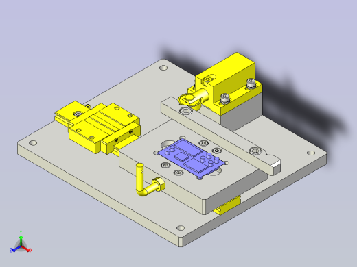 一款简易滑动位置分度机构三维模型
