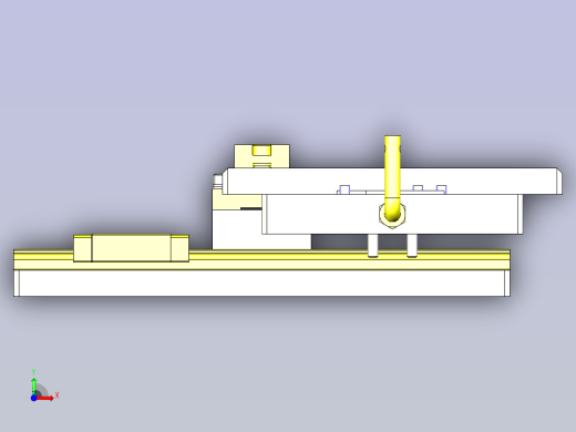 一款简易滑动位置分度机构三维模型前视缩略图