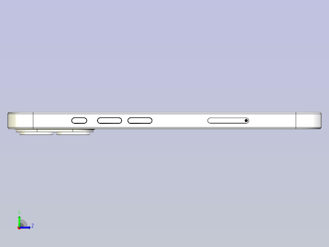 A0005209-IPhone 17 White手机左视图