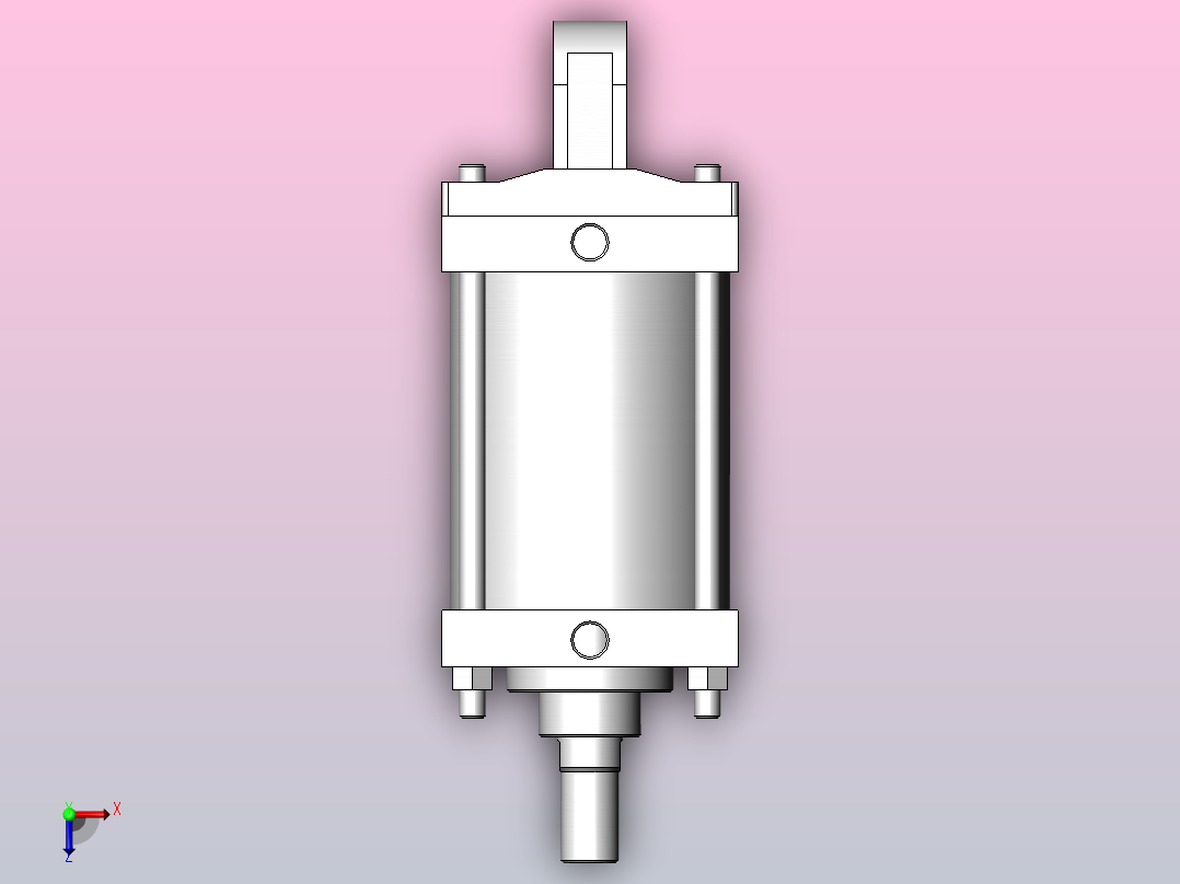气缸CS1CQ180-200俯视图