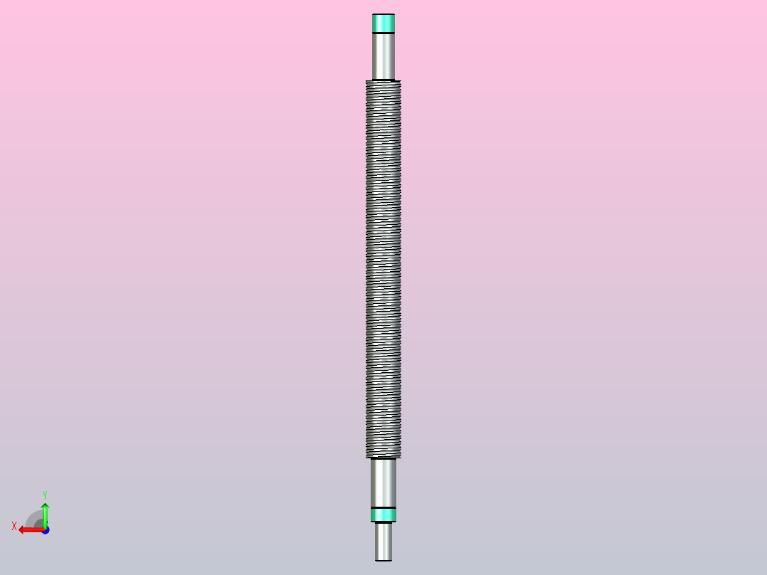 滚珠丝杠63x10后视图