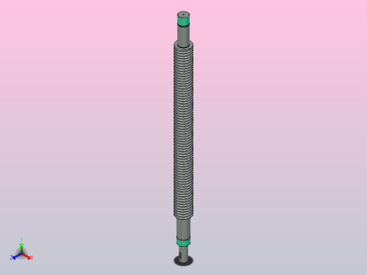 滚珠丝杠63x10正等轴测缩略图