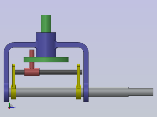 摆动机构3D数模图纸 Solidworks设计 附平面工程图左视缩略图