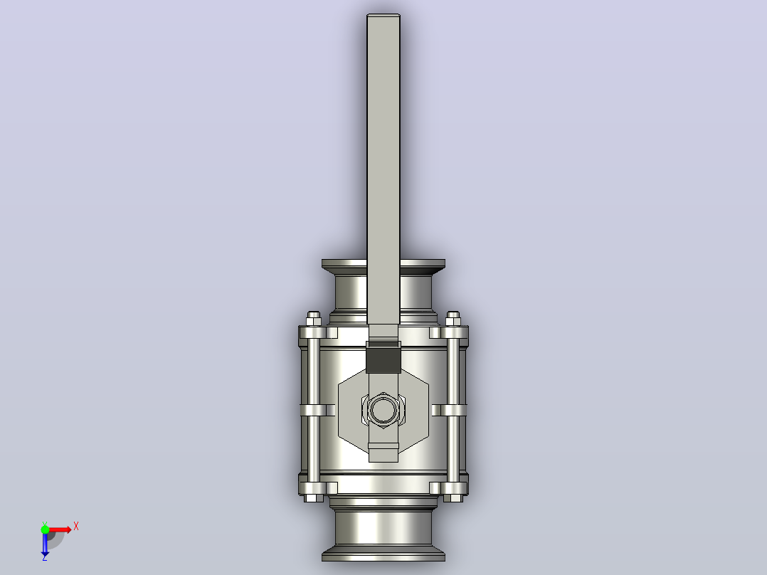 IQP-01手动卡式球阀[IQP-01-2s]俯视图