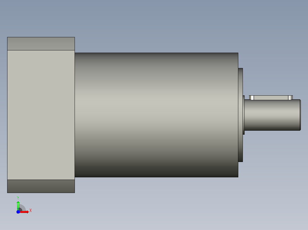 间隙减速器gearbox_gbx080012k_gbk_080_100_3_f前视图