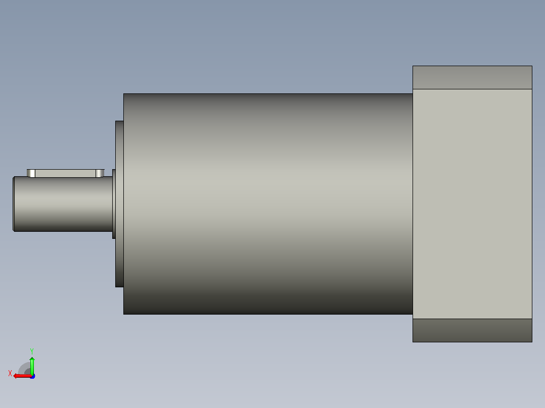间隙减速器gearbox_gbx080012k_gbk_080_100_3_f后视图