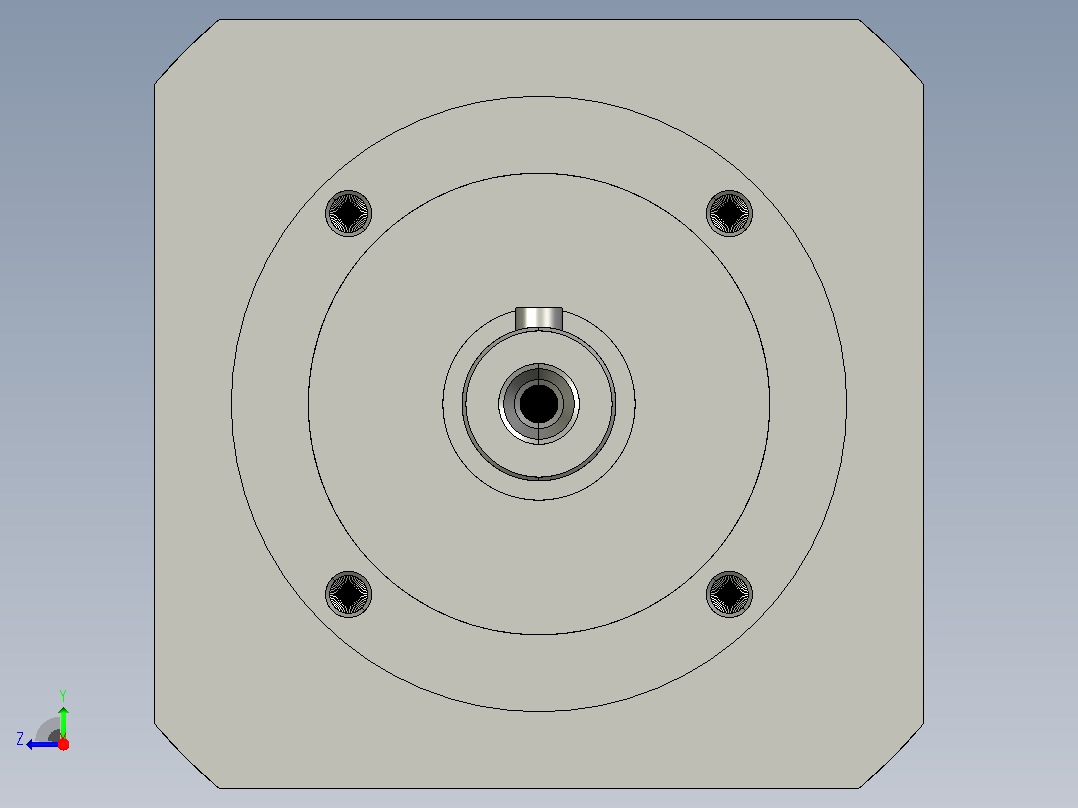 间隙减速器gearbox_gbx080012k_gbk_080_100_3_f右视图