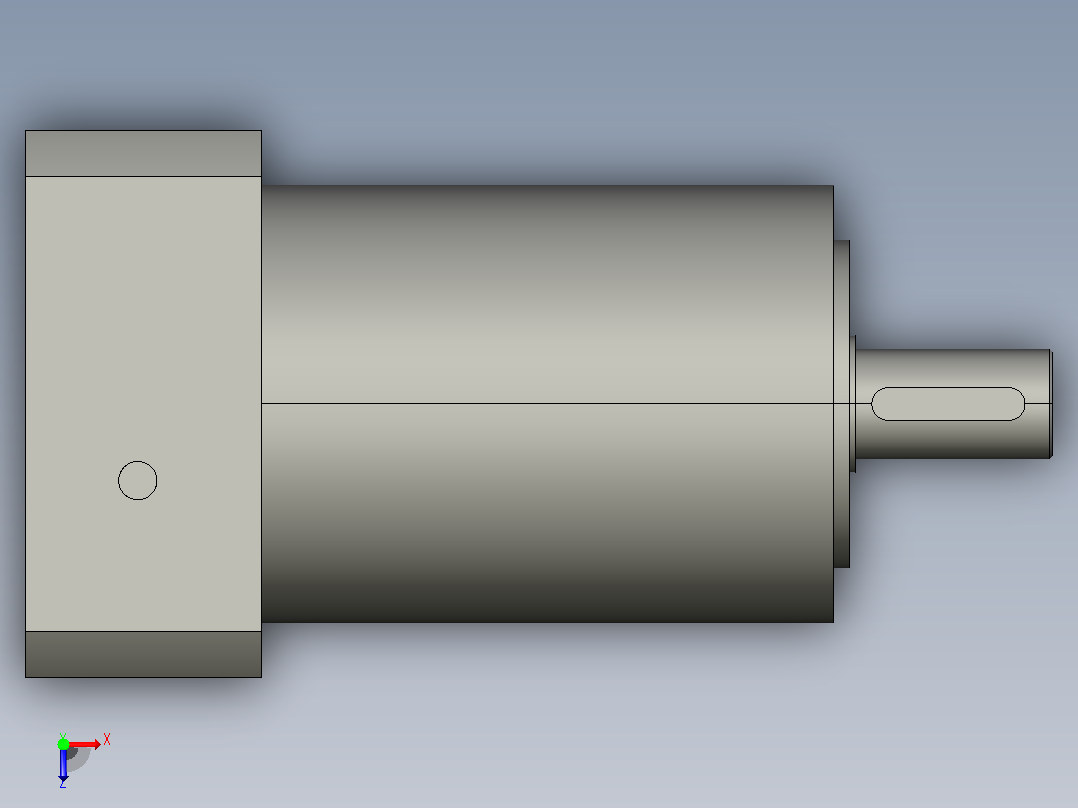 间隙减速器gearbox_gbx080012k_gbk_080_100_3_f俯视图