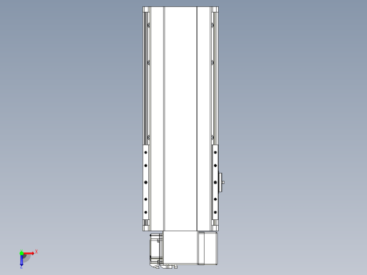 皮带直线轴半封闭可选导轨TPA-HNB-202D-140-L250-RP-C-P75-N3俯视缩略图