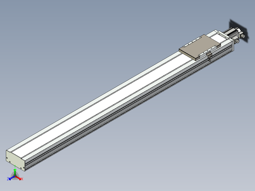 滚珠丝杠直线轴带导轨全封闭TPA-HCR-220D-3210C-L2000-M-C-P1K-N3主视图