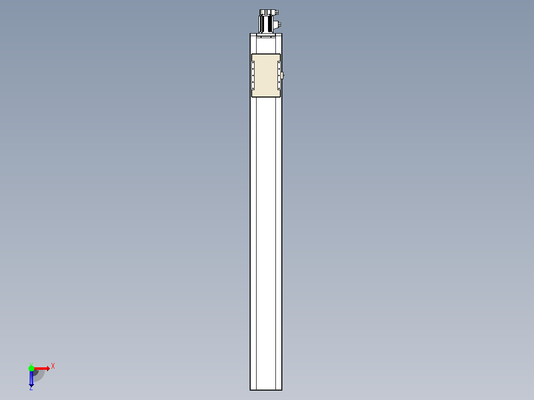 滚珠丝杠直线轴带导轨全封闭TPA-HCR-220D-3210C-L2000-M-C-P1K-N3俯视图