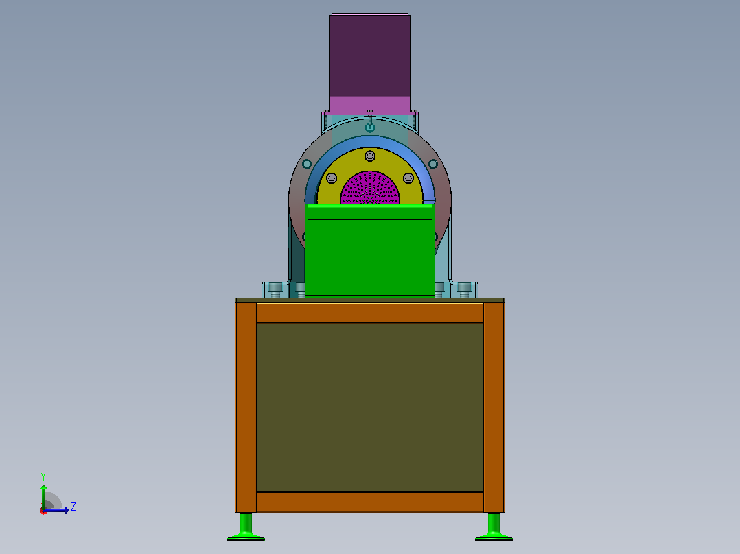 土豆糍粑挤压机（SW+CAD+说明书）左视图
