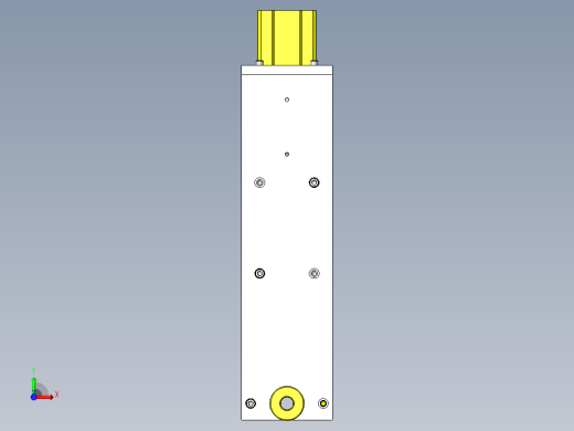 冲压模具位置调整组件前视缩略图