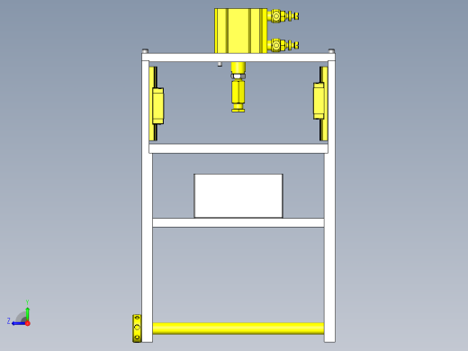 冲压模具位置调整组件右视缩略图