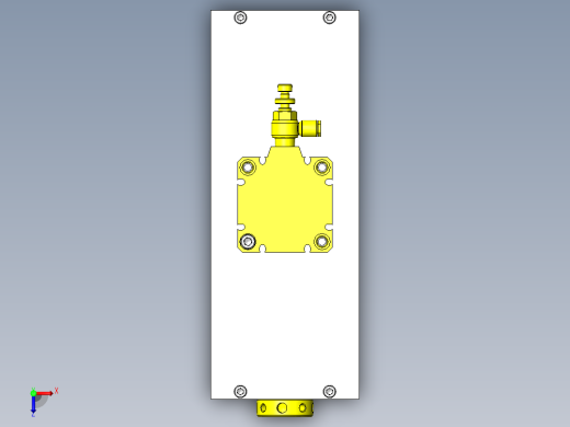 冲压模具位置调整组件俯视缩略图