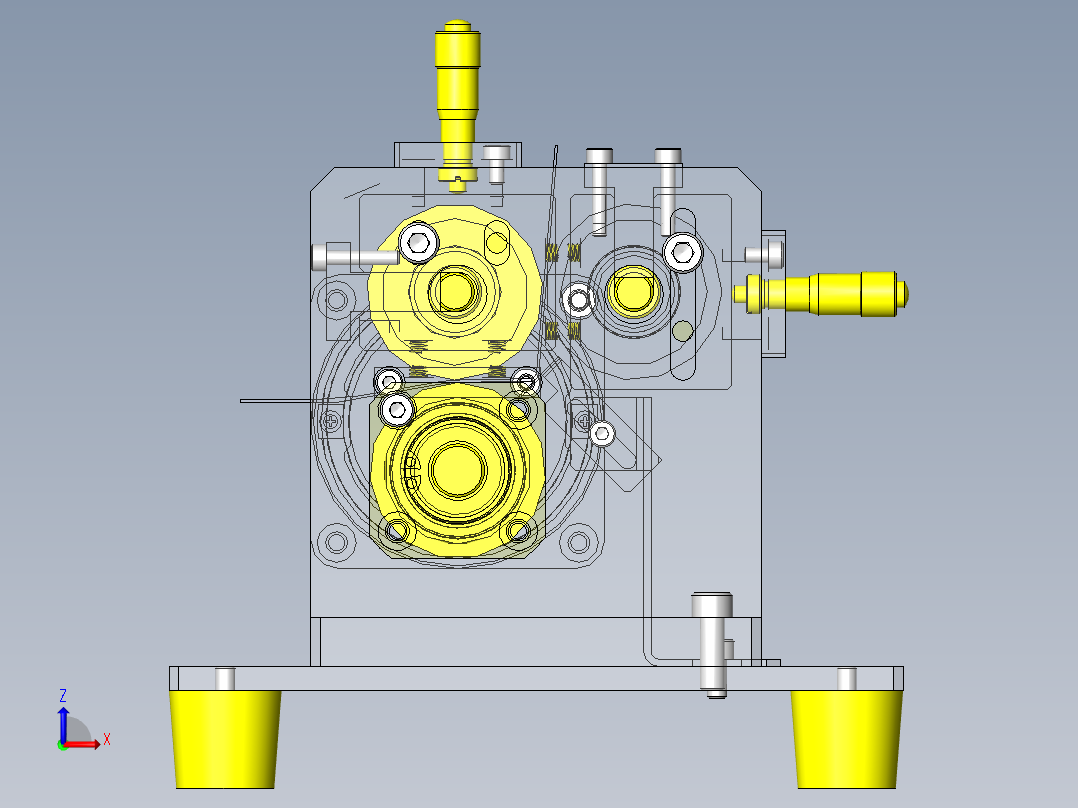 垫片气泡押出夹具前视图