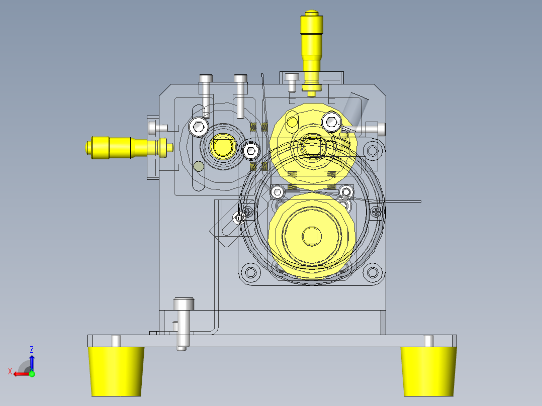 垫片气泡押出夹具后视图