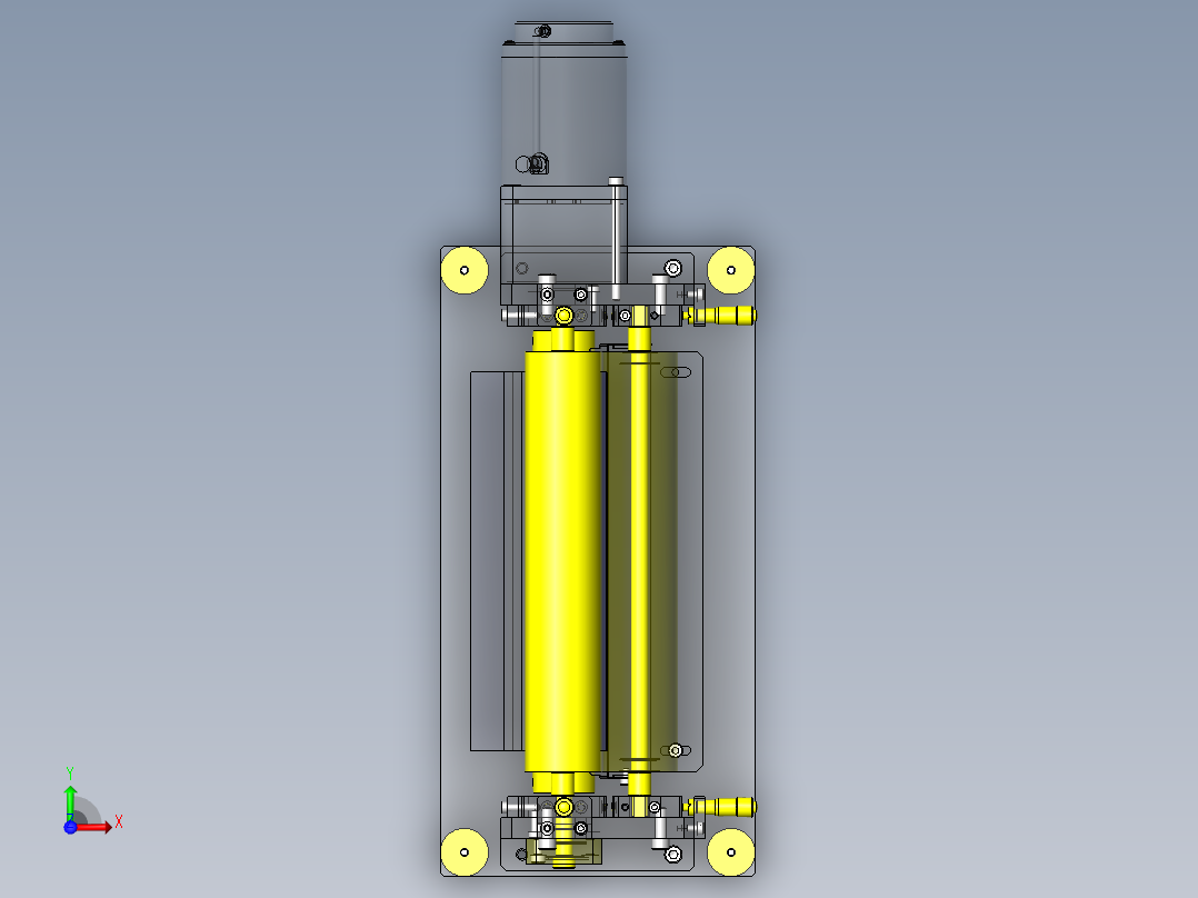 垫片气泡押出夹具俯视图