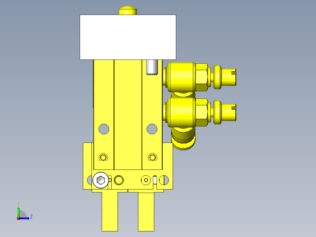 机械压入结构左视图