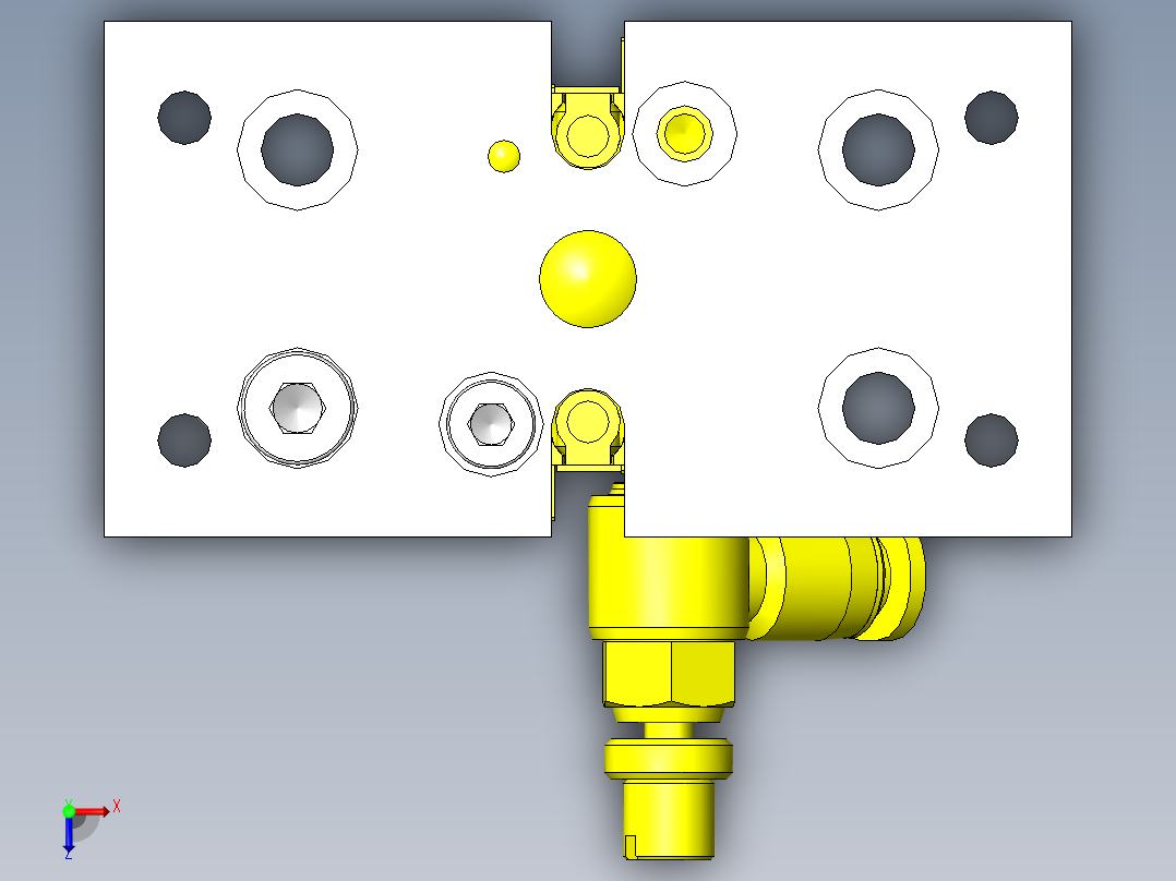 机械压入结构俯视图