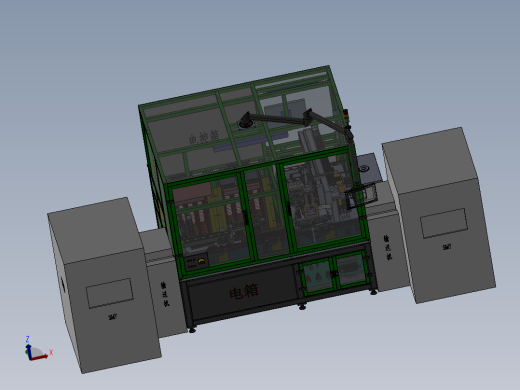 ECU自动上下料、激光打标及合成设备sw16可编辑