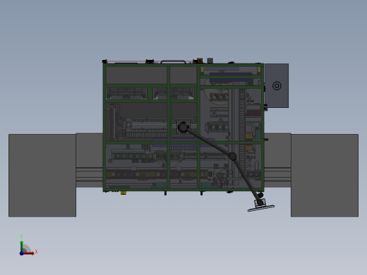 ECU自动上下料、激光打标及合成设备sw16可编辑前视缩略图