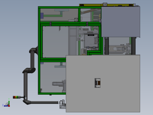ECU自动上下料、激光打标及合成设备sw16可编辑右视缩略图