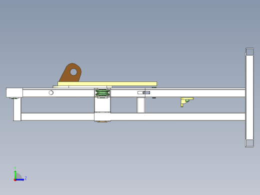 yggx50 滚弯机3D模型左视缩略图