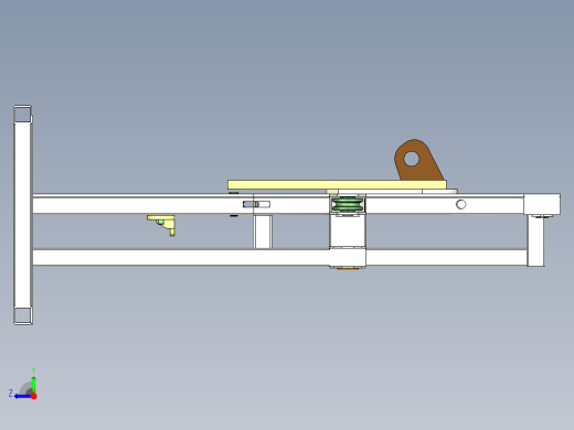 yggx50 滚弯机3D模型右视缩略图