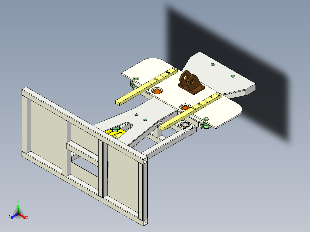yggx50 滚弯机3D模型正等轴测图