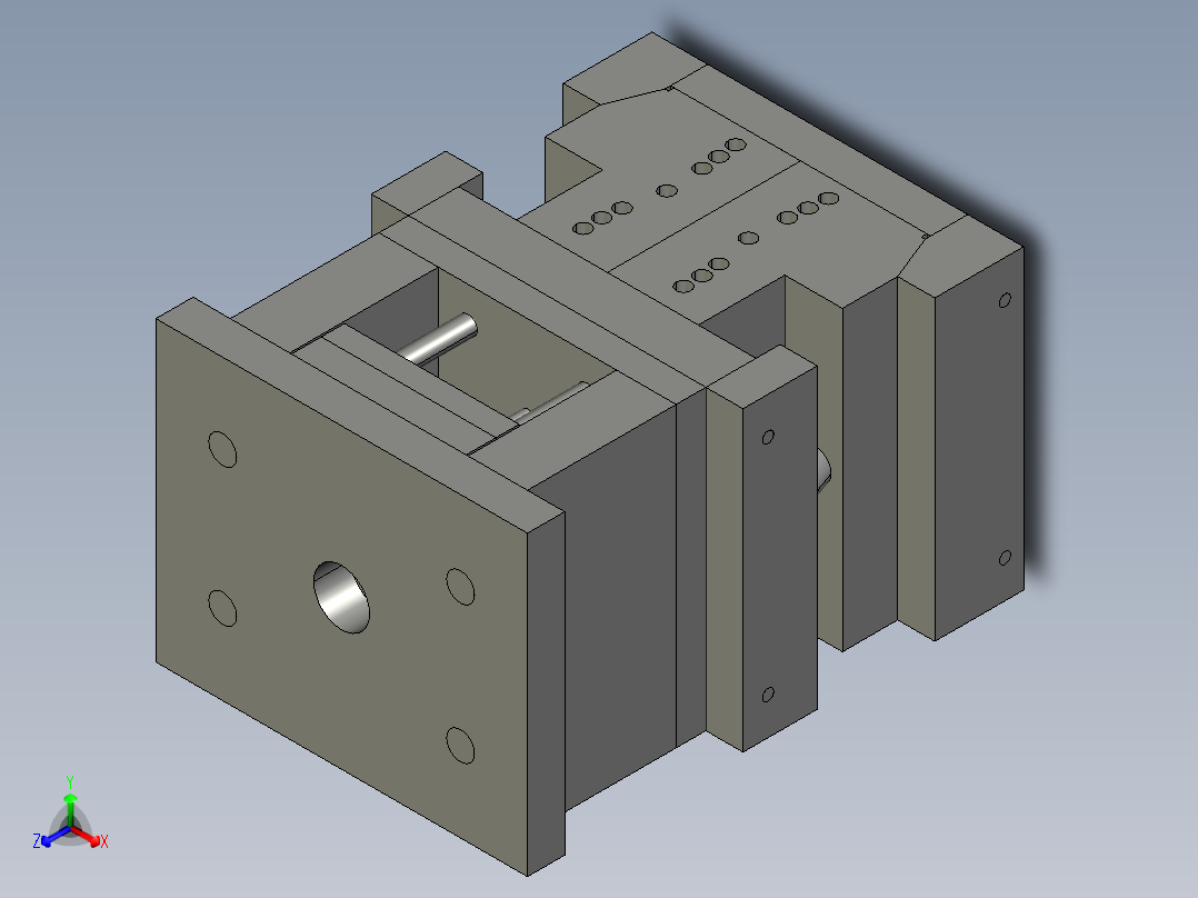 蜡烛座注塑模具设计正等轴测图