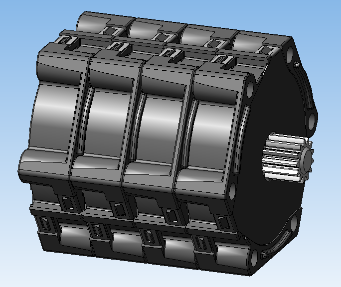 模块化行星减速器3D数模图纸 STP格式