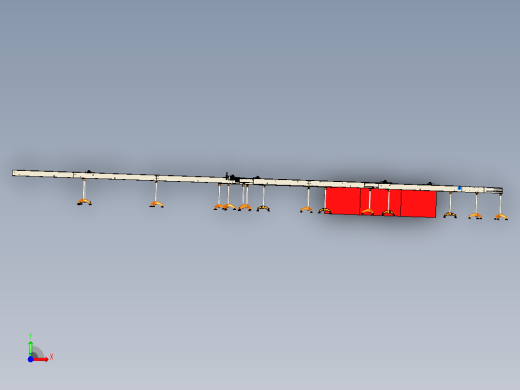 conveyor-355 U型输送带3D数模图纸 x_t格式前视缩略图