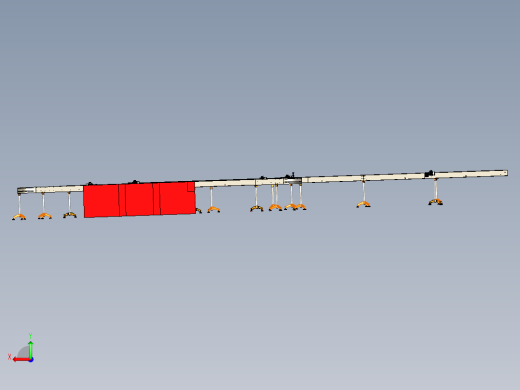 conveyor-355 U型输送带3D数模图纸 x_t格式后视缩略图