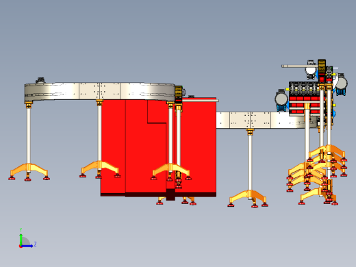 conveyor-355 U型输送带3D数模图纸 x_t格式左视缩略图