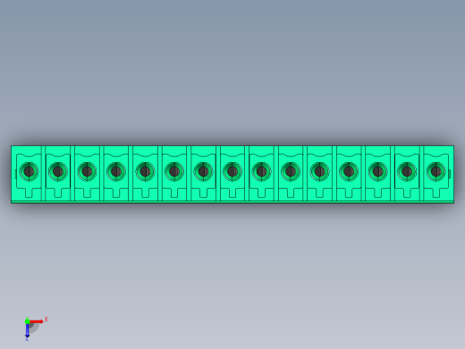 DEGSON 15EDG 系列 3.5mm 插拔式接线端子 FullPack-15EDGB-3.5-15P-14-00AH俯视缩略图