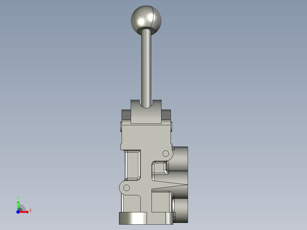 驻车制动阀前视图