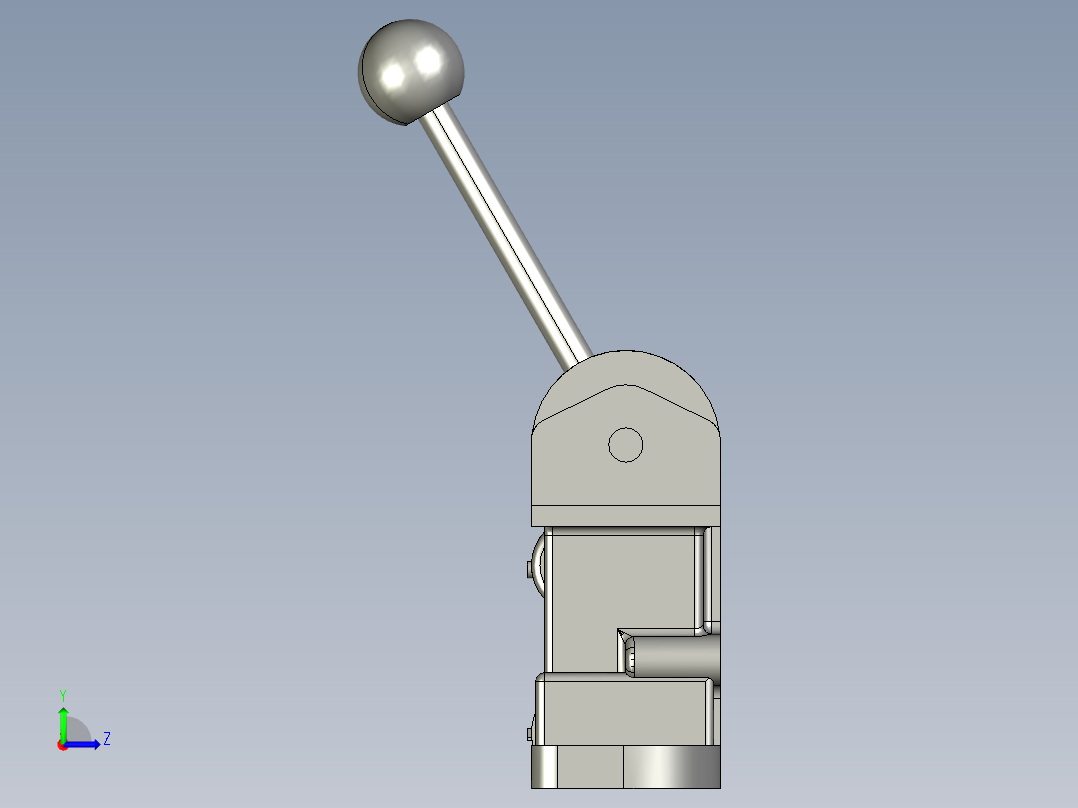 驻车制动阀左视图