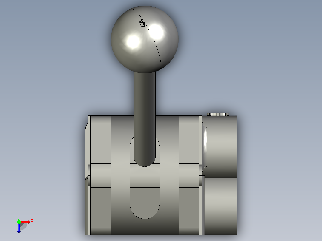驻车制动阀俯视图