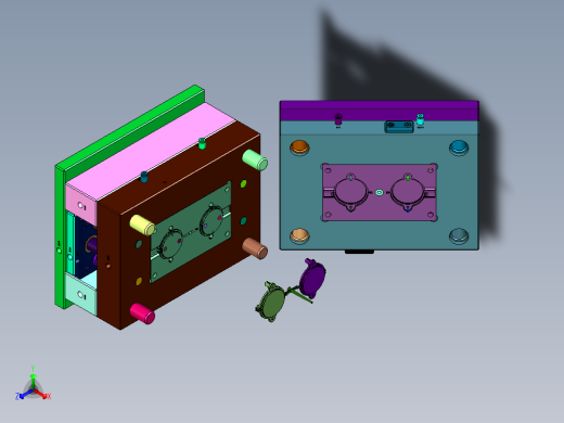 盖漏外壳注塑模具