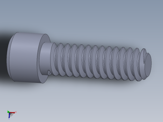 粗螺纹 SHCS 螺钉-SHCS 10-24.x0.6.25.SLDPRT