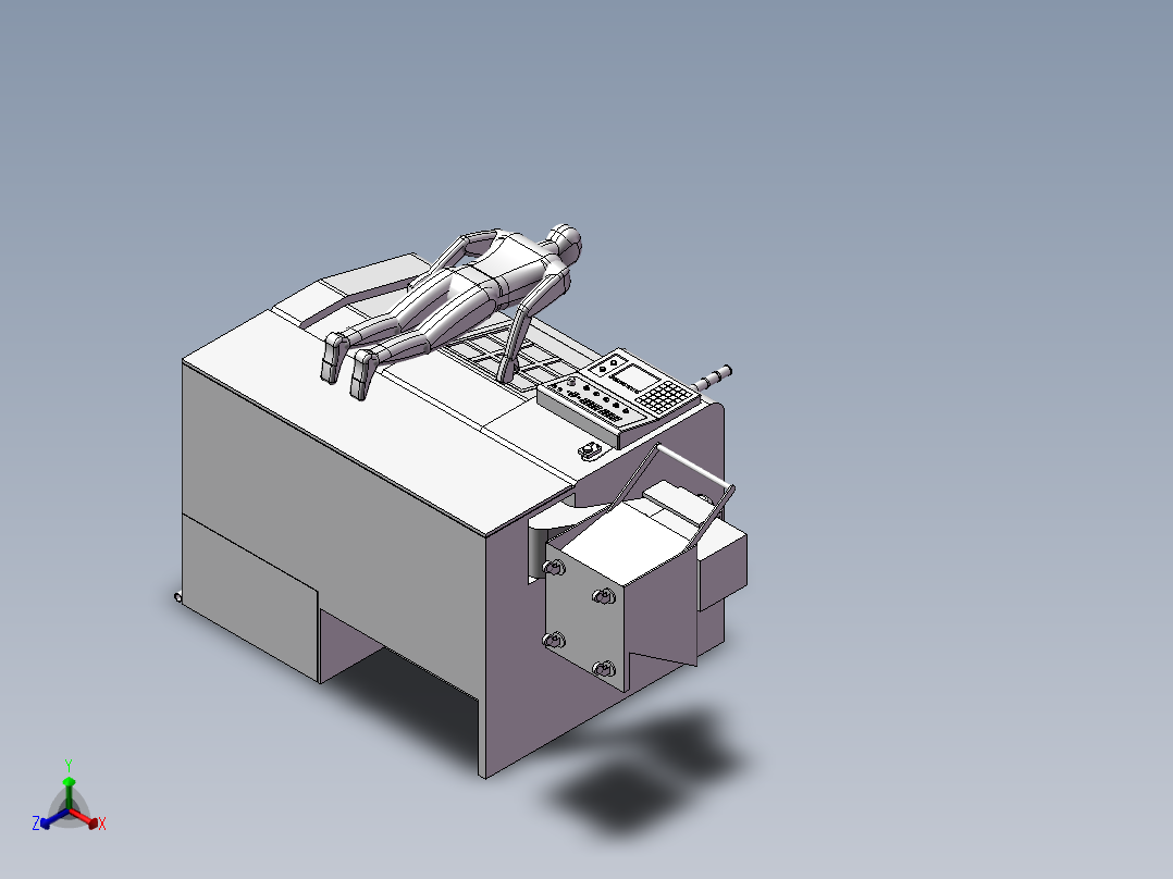 114CNC加工中心正等轴测图