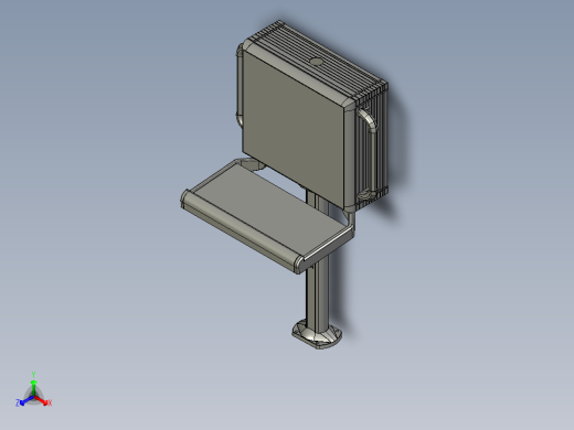 悬臂控制操控箱键盘支架-K4-固定底座-箱体连接器-500