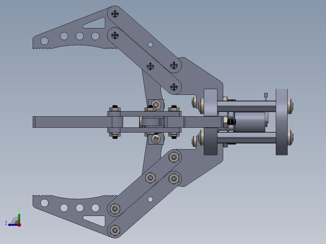 机械爪 3D图纸 (90)右视图