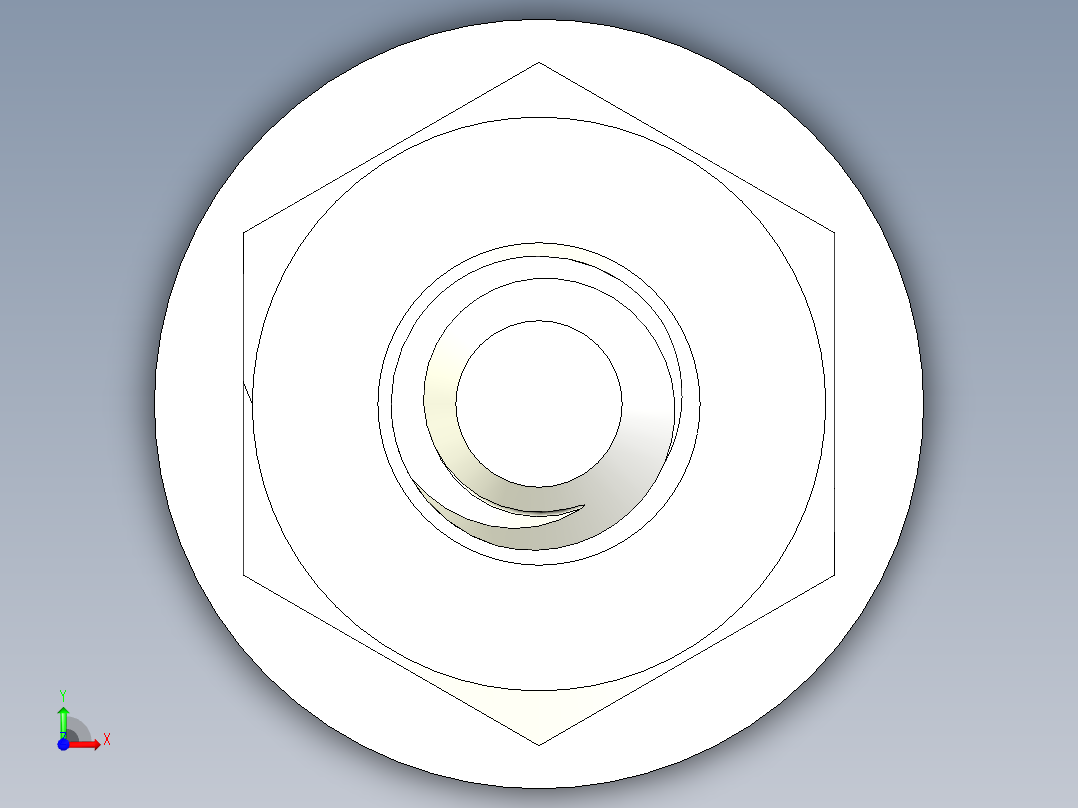 螺栓和螺母-M1.6 X 0.35前视图