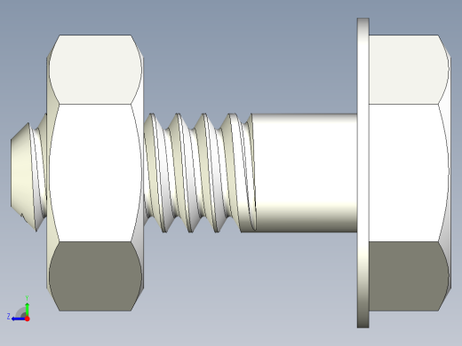 螺栓和螺母-M1.6 X 0.35右视缩略图